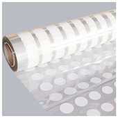 大圆点渐变雾纱装 饰膜办公室玻璃隔断家居玻璃透明底白点膜