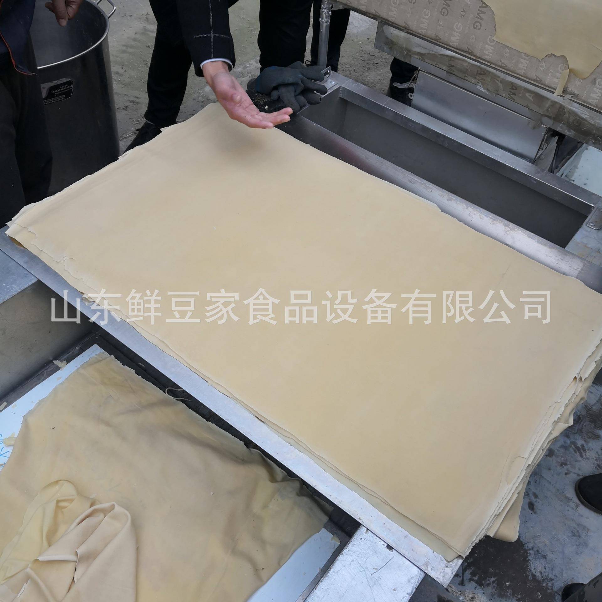 山东厂家豆腐皮机配套设备切丝机器豆皮机不锈钢全自动技术厂家
