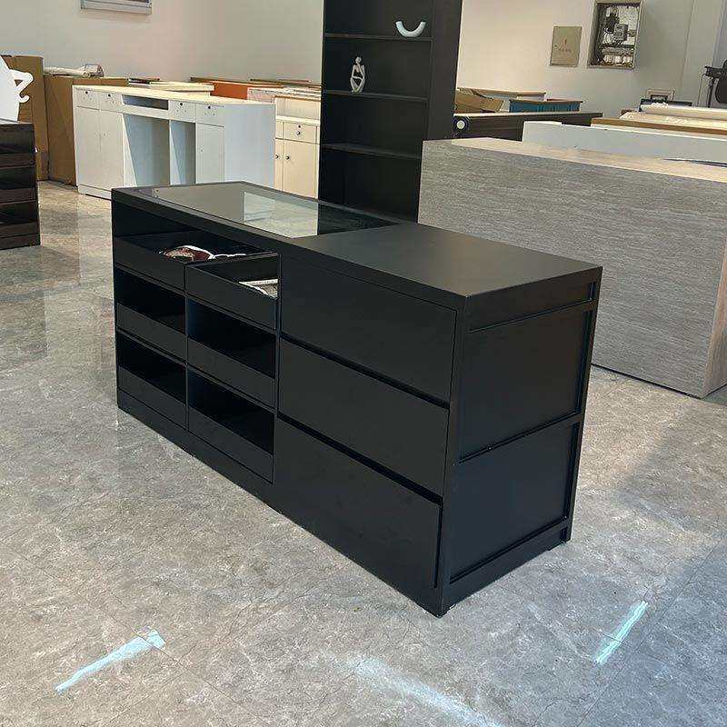 SJN服装店中岛展示台玻璃流水储物柜收银台柜台女装摆件陈列吧台