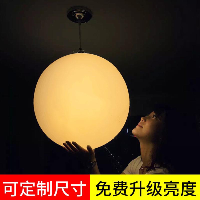 白色球形吊灯简约现代设计 店面装修用LED造型灯具