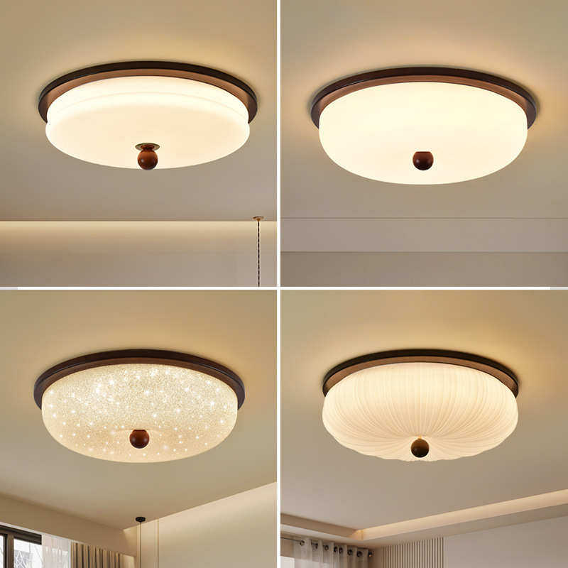 中古风吸顶灯复古卧室灯护眼美式阳台走廊灯水晶砂感房间灯具,家装灯饰光源,智能吸顶灯,淘宝优惠券,粉丝福利购,淘宝优惠卷