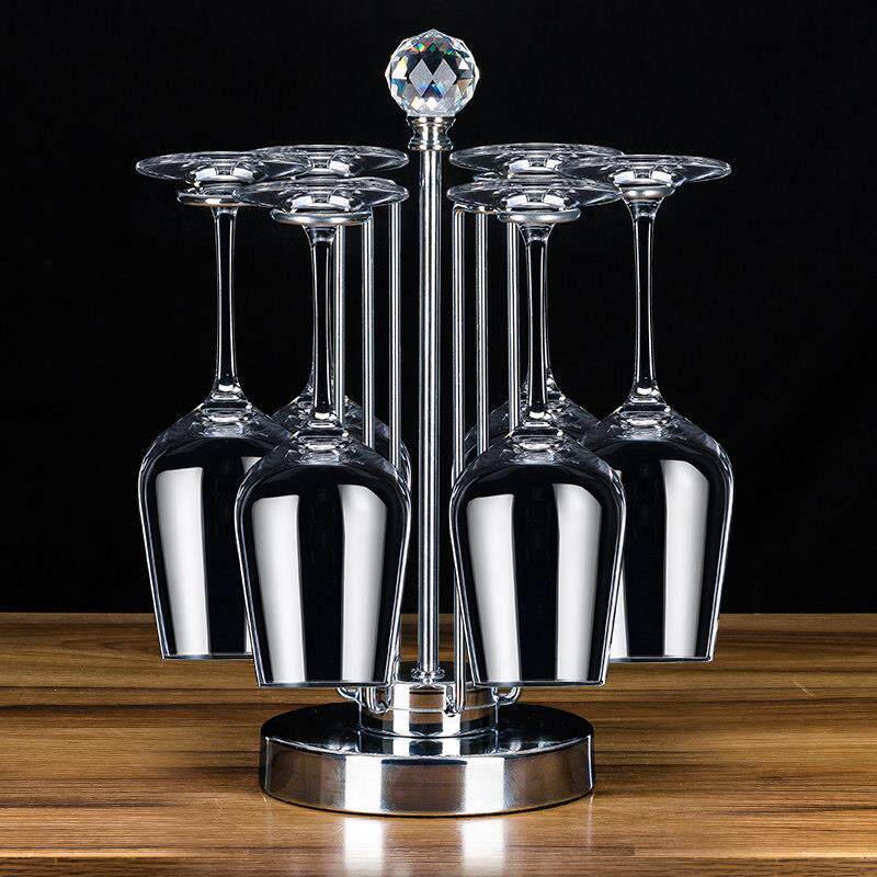 红酒杯架家用高端酒柜红酒架摆件装饰倒挂酒瓶架子现轻奢酒架挂架