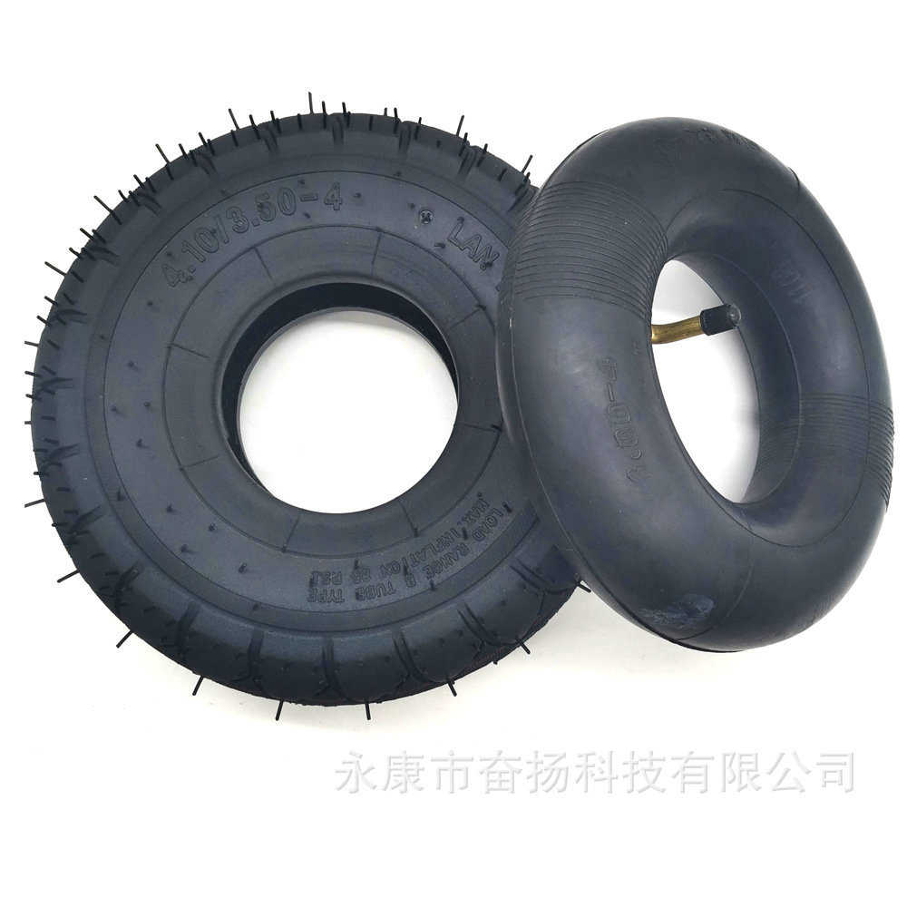 三轮车4.10/3.50-4滑板车轮胎推车小四轮小型电动车加厚内外胎