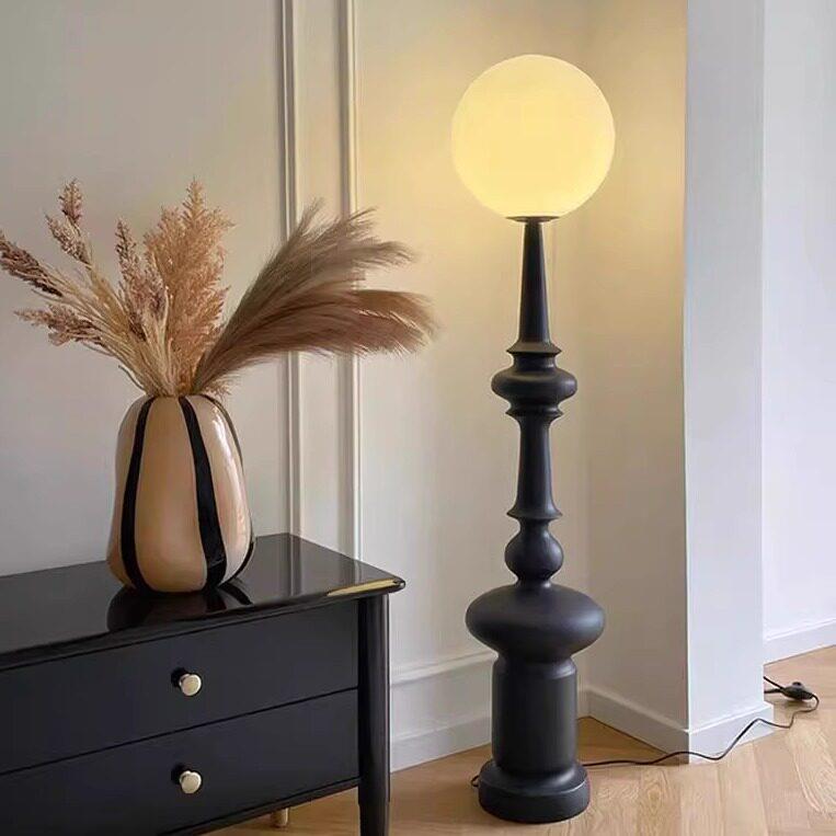 意大利覆古装饰落地灯客厅罗马柱沙发旁边卧室中古轻奢高级感台灯
