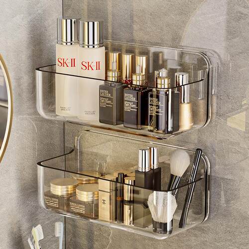 No-drill wall-mounted bathroom rack, toilet and washroom mul
