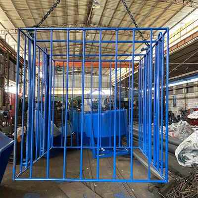 建工地上筑料升降笼砖钢筋加气笼高空作吊业634起砖吊笼