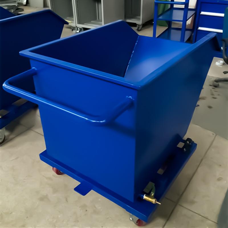 铁翻屑无品牌/车机车间车转集屑车重型工业废料车排屑小翻斗车