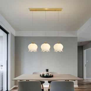 全铜134卧法式 奶油风古铃厅兰花朵室吊灯衣帽间客餐厅简约复 美式