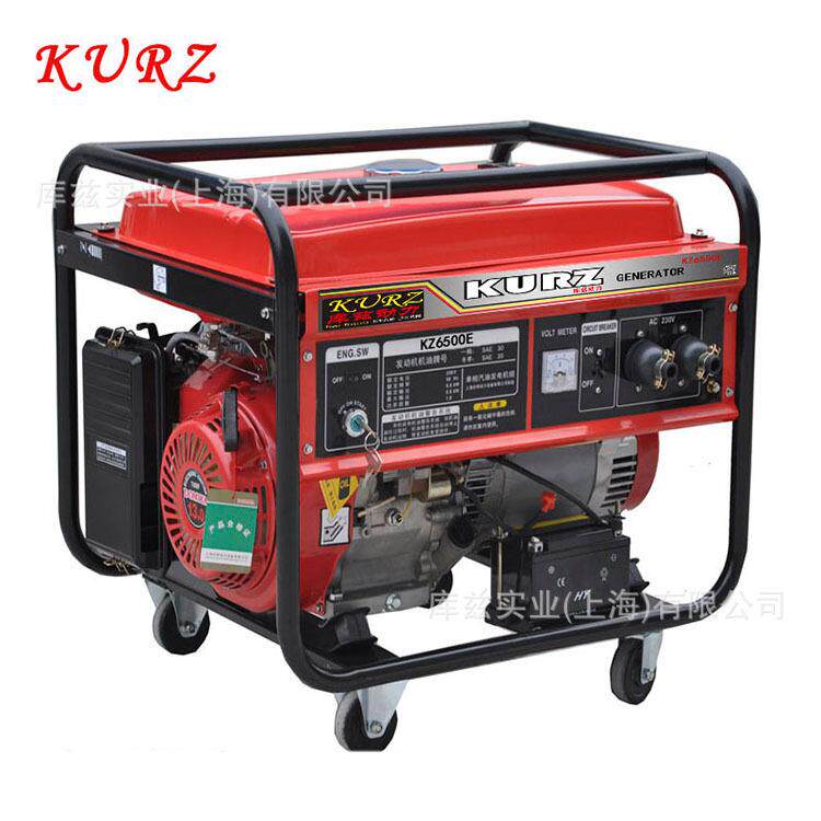 KURZ库兹6KW小型便携式汽油发电机220V380V 单三相低油耗发电机厂