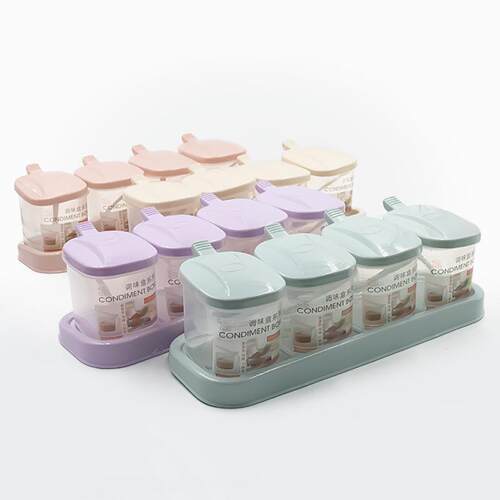 Kitchen Seasoning Box Set Home Combo Salt Container Spice Bo
