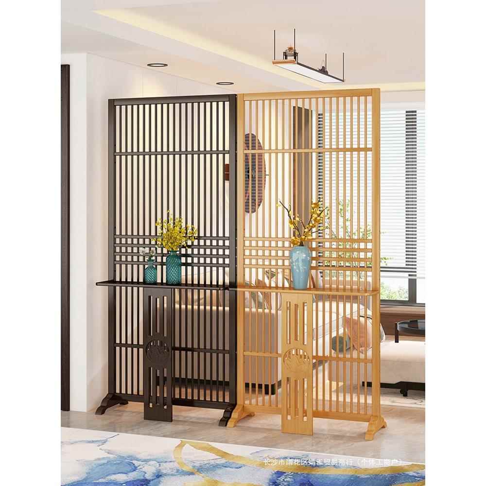 新中式户入对屏风隔断WZ-01XKN正大门客厅进门遮挡玄关格栅移动室