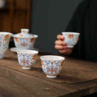 个人专用茶杯主人杯单杯中式陶瓷家用泡茶客人杯子品茗杯功夫茶具