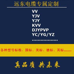 远东电缆 KVV/KVVR/YJV/YJV22/VV/DJYPVP/YC等铜芯电缆专属定制