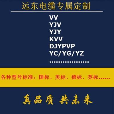 远东电缆 KVV/KVVR/YJV/YJV22/VV/DJYPVP/YC等铜芯电缆专属定制