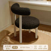 风凳子凳奶油女生2023妆椅网新款 高级梳妆台红椅卧室化妆小胖感化