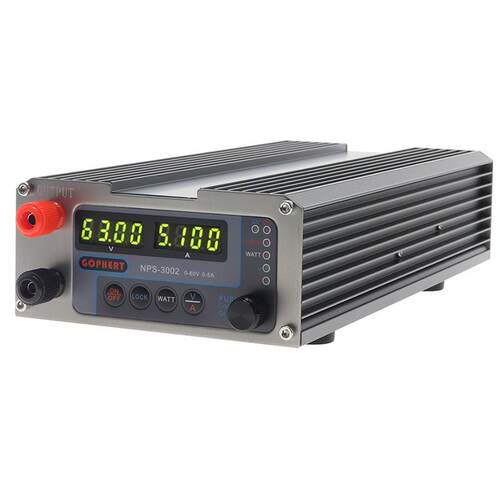 gophert格辉直流稳压电源NPS-3002可调开关电源60v5a小体积无风扇