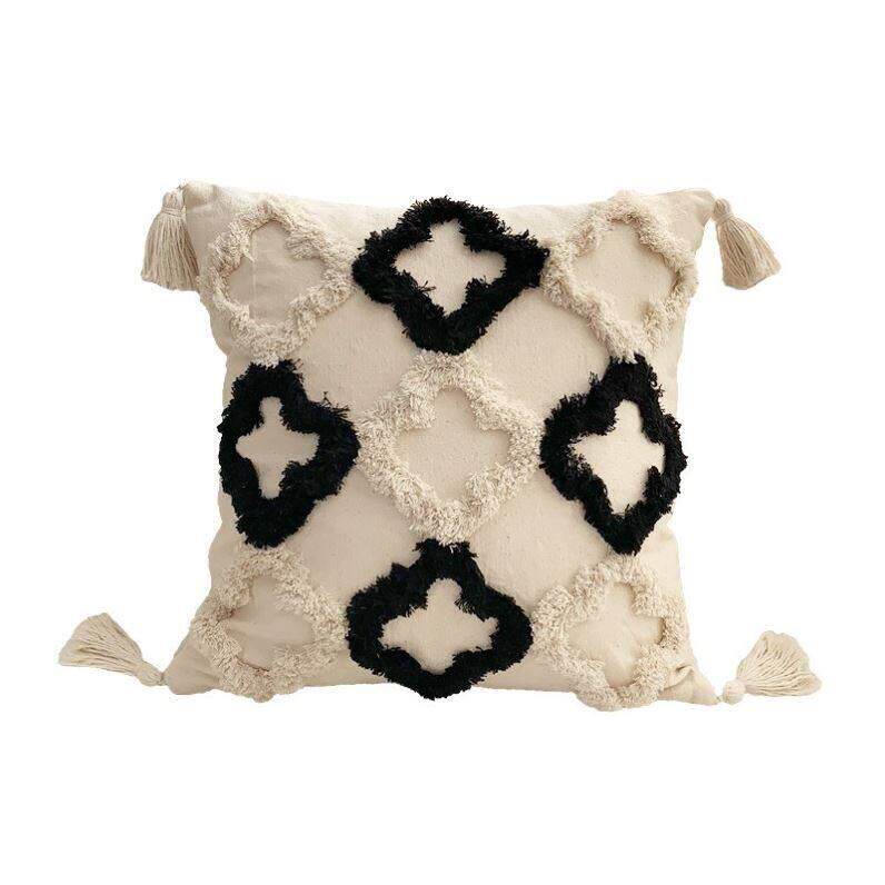 Morocco Tufted tassel sofa pillow cushion cover摩洛哥抱枕套图片