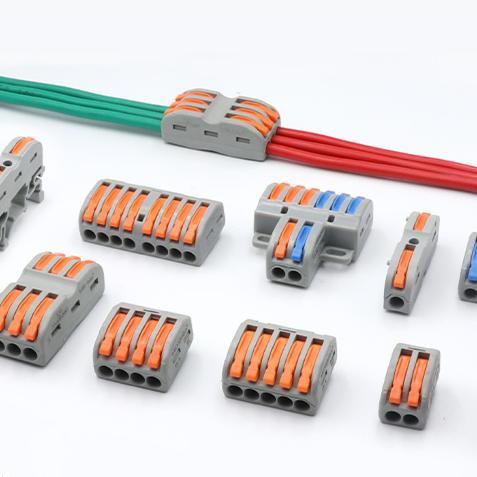 PCT212 213 214 215 218 211 222 223电线连接器快速接头端子卡轨