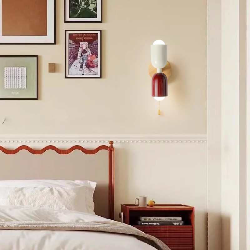 2023年新款壁灯床头灯卧室墙灯高级感奶油风上下发光简约现代壁灯