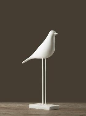 高档美式/件法式乡村客摆厅橱柜树创意家居工艺装饰礼品黑白脂小