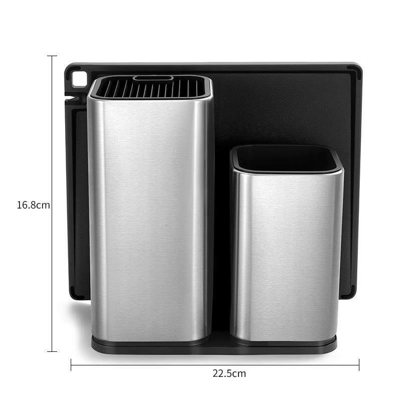 正品刀座厨房置物厨具用品砧板菜刀架家架用刀钢架具收纳防霉不锈