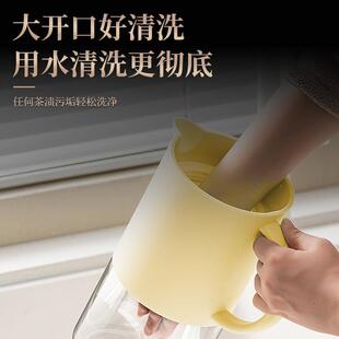 高硼硅玻璃冷水壶家用大容量防尘耐高温泡茶开水凉水杯水壶套装