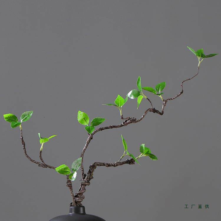 新中式绿植假花清新植物藤条客厅插花餐桌装饰花陶瓷花瓶摆件