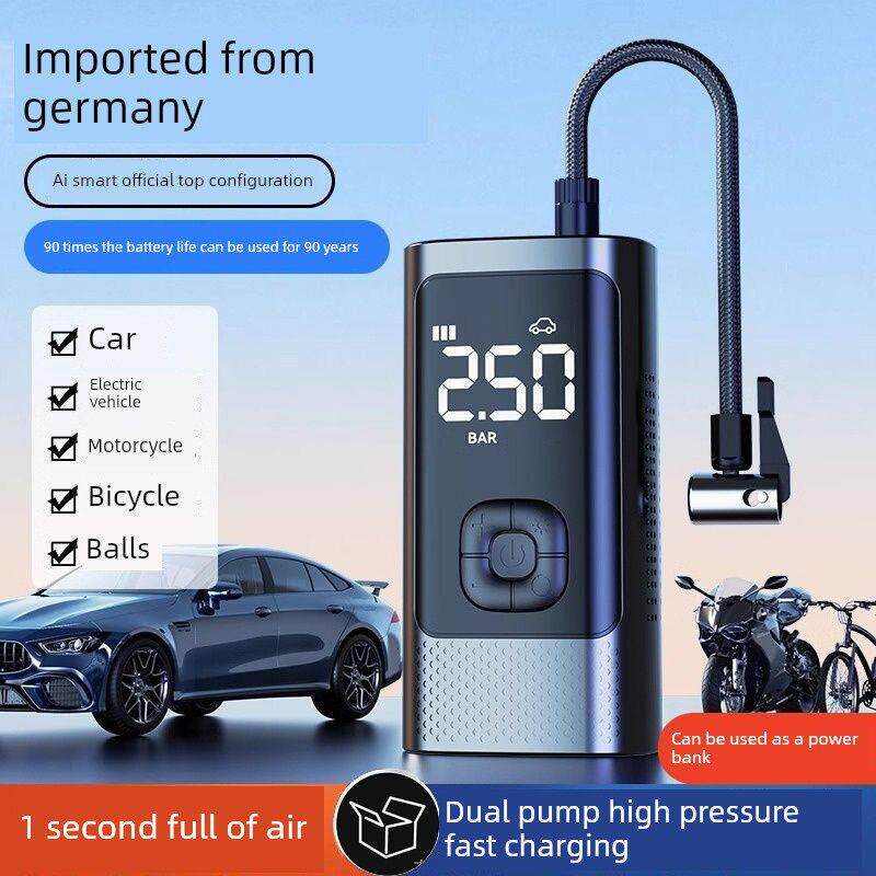 汽车无线气泵便携式汽车专用电动气泵汽车轮胎气压自动充气机