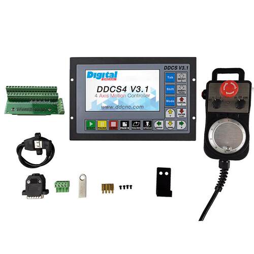 雕刻机 mach3脱机运动控制器 DDCSV3.1+6轴急停手轮
