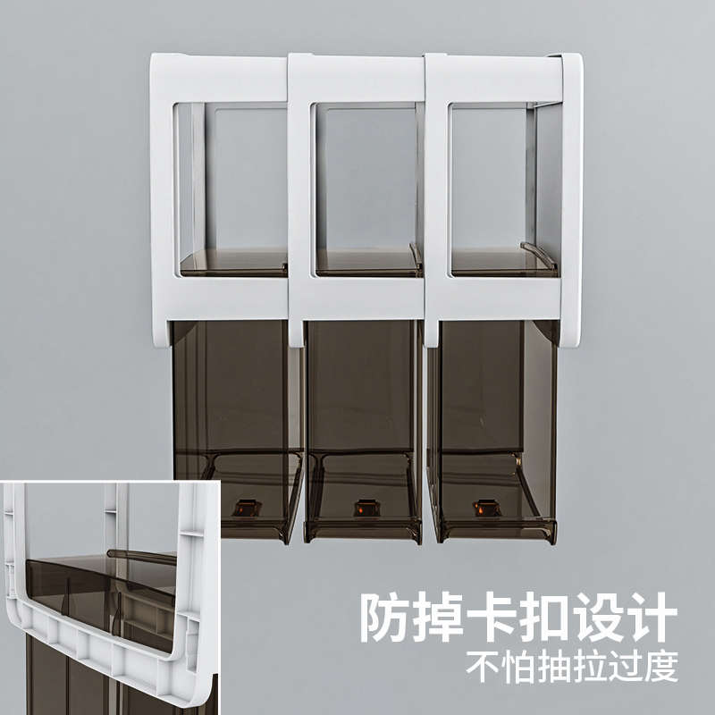 桌面收纳盒抽屉式杂物置物架办公室宿舍书桌整理文具多功能储物盒