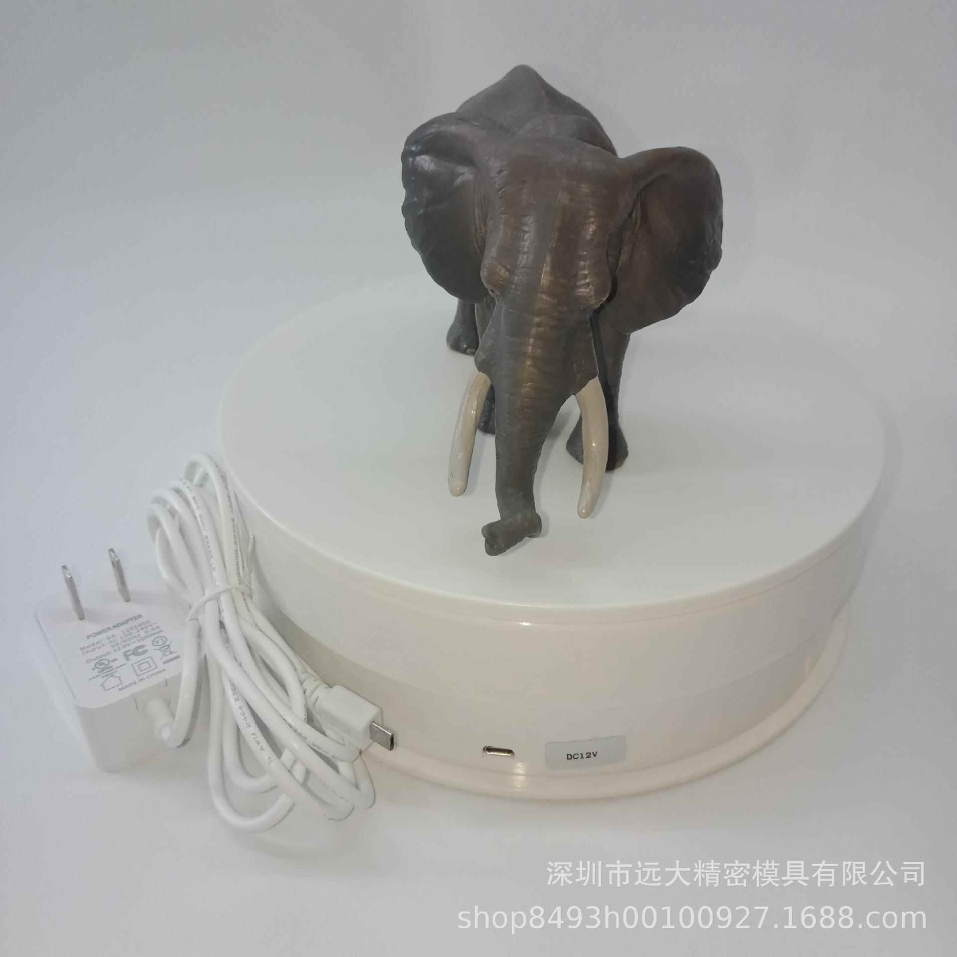 电动展示台工艺品展示摄影拍照旋转底座玩具摆件模特电动调速转盘