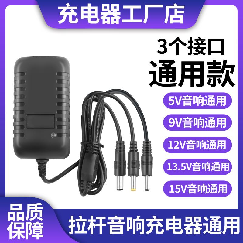5V9V12V15V1A1.5A2A3A移动拉杆音箱广场舞有源音响充电器电源线DC 1779
