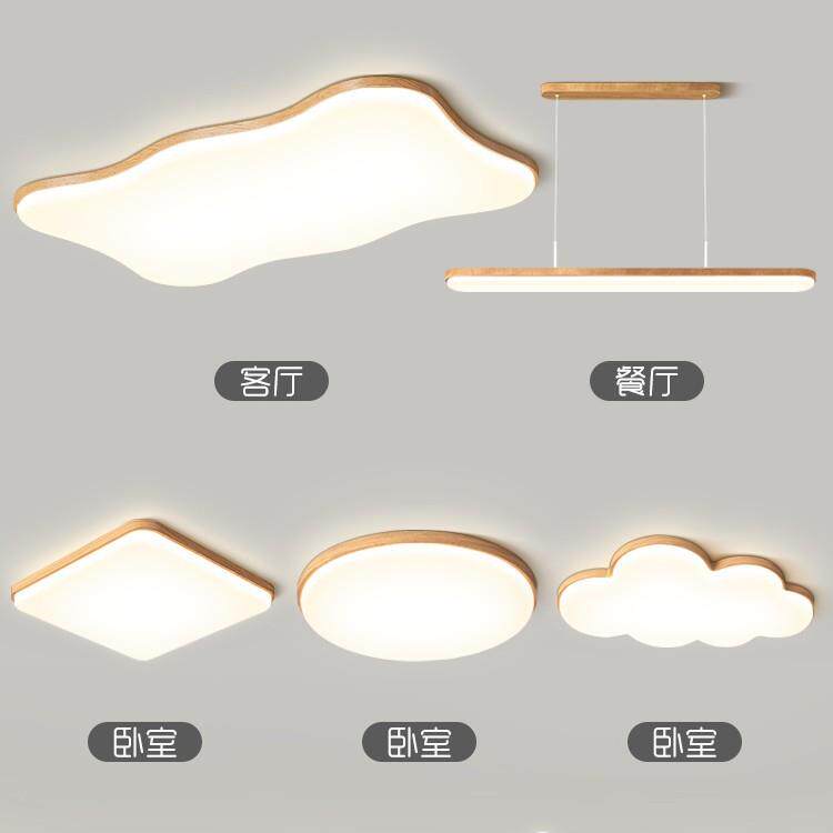 客厅主灯原木风灯具全屋2024新款护眼智能现代简约led大厅吸顶灯