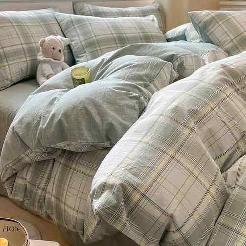 棉水洗棉被套单件棉150x200x230床单人1.5米全纯SY202302学宿舍被