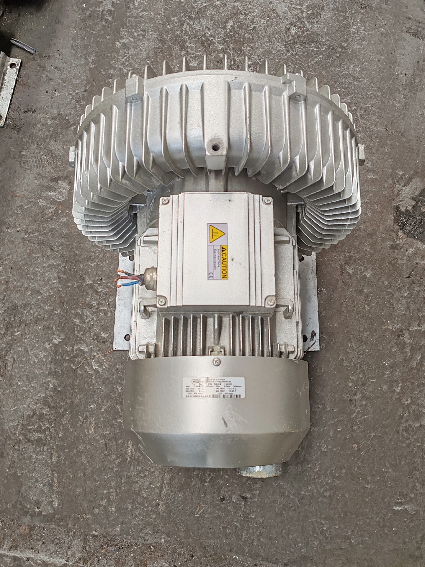 旋涡风机增氧机7.5千瓦，电压三相380V口径75mm，拆机