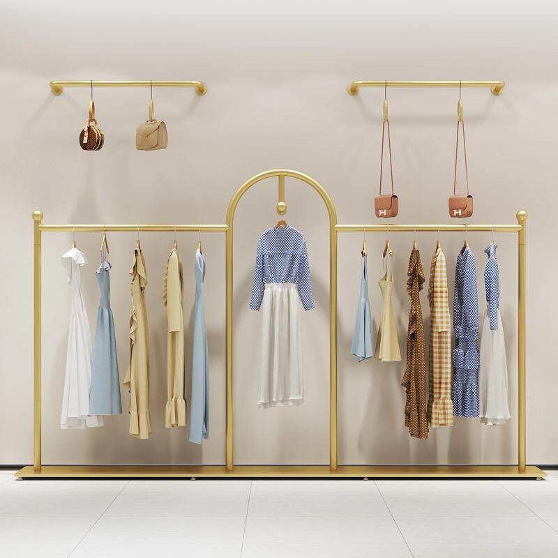 服装店展示架落地立式带板展示架陈列架拱门简约正挂衣服架子