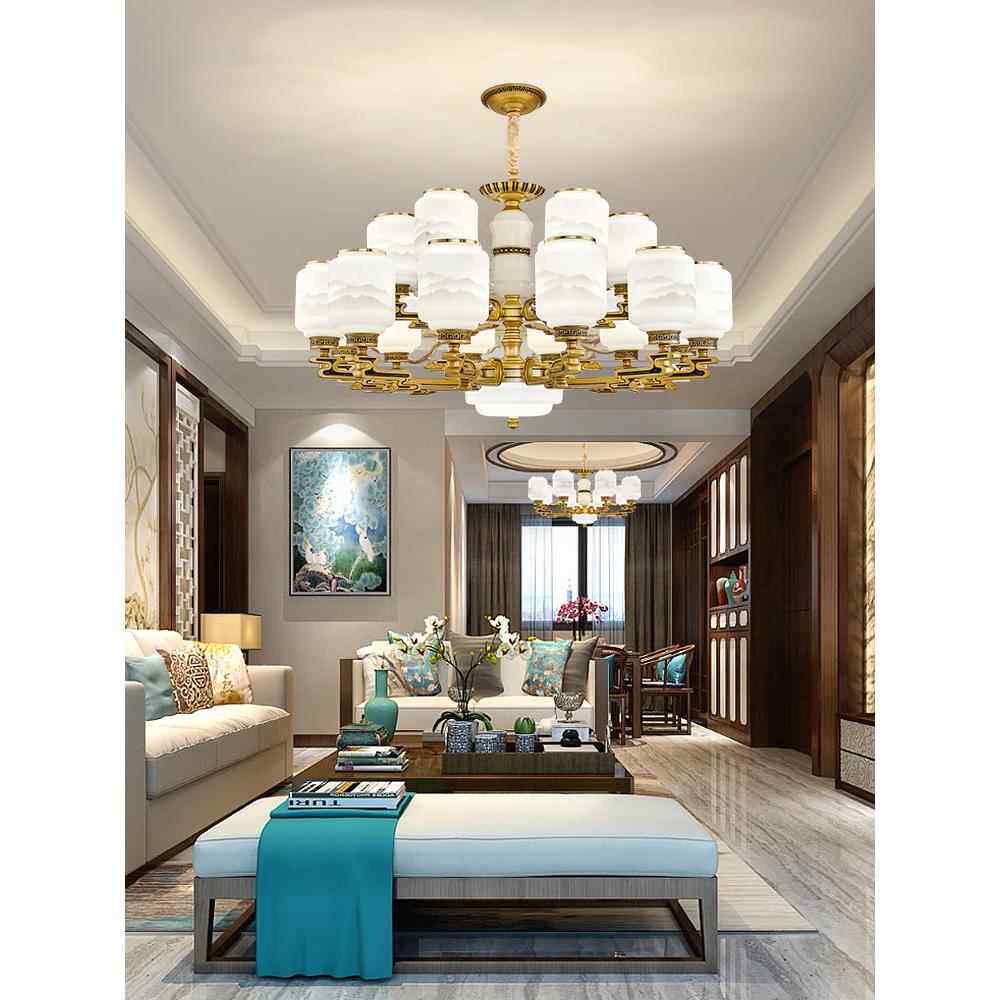 新中式吊灯客厅灯餐厅灯中国风大气古典高端别墅酒店家用卧室灯具