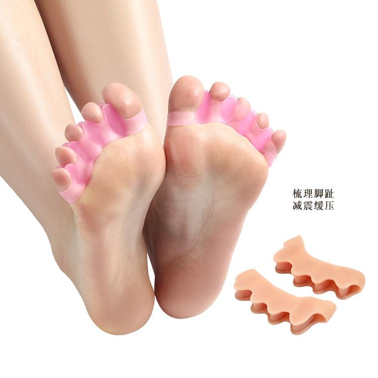 新款五孔链条重叠趾并趾护理脚趾分离器 SBES夹脚分趾器定制