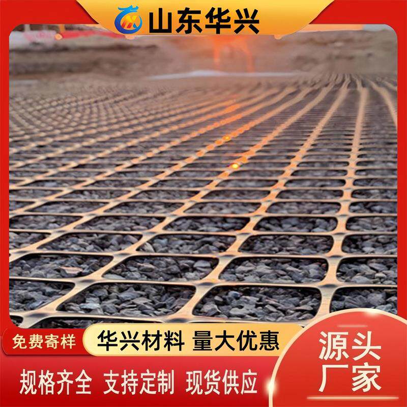 双向塑料土工格栅公路铁路路基土工格栅加筋稳固用塑料格栅