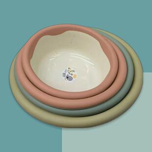 Thickened household washing and face basin, simple plastic b