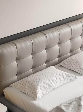 感床大头靠垫榻榻米悬枕浮床靠包背垫软2025新款免洗SDC皮革靠套