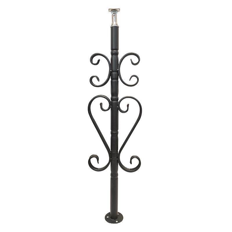 碳钢铁艺楼梯扶手高分子彷木简易自装护栏简约现代栏杆组装通用