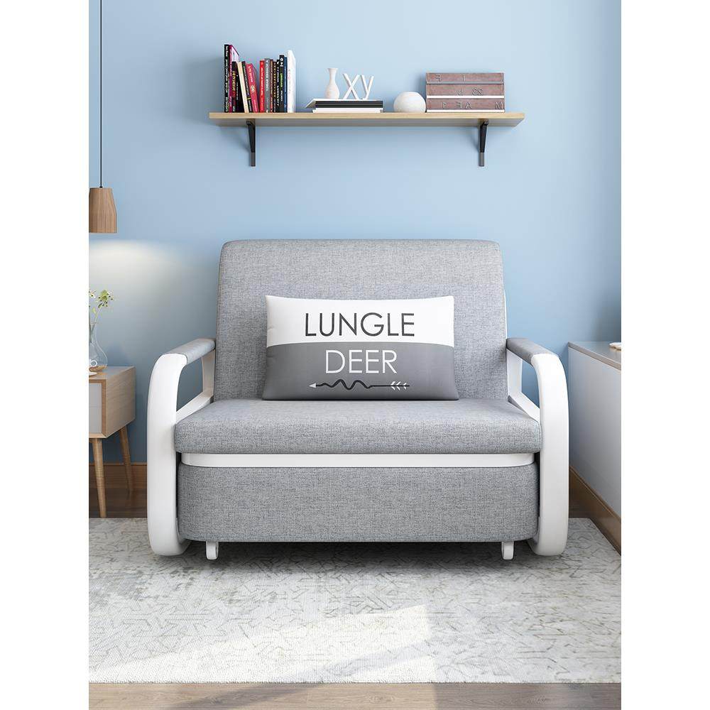 布艺伸缩单人床沙发床两用多功能折叠小户型书房卧室床2025年新款