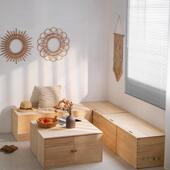 木定制台实飘窗柜储物柜坐柜窗721台柜落矮柜地柜阳柜榻榻米收纳