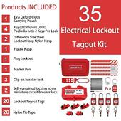 锁定标签电气套件 便携式 35Pc Lotokit