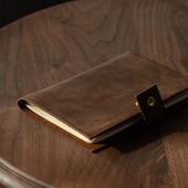 记事本 道林纸 空白手帐本记录本 疯马皮笔记本 MUMO木墨