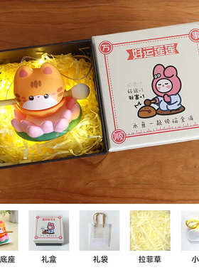 小木鱼敲打解压桌面摆件玩具公德工位情绪稳定神器猫儿童生日礼物