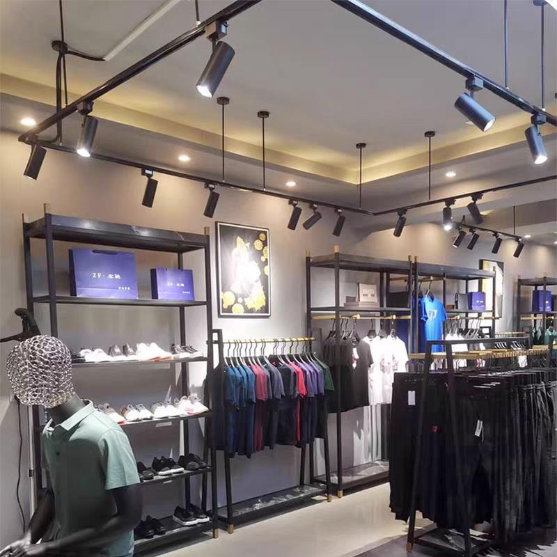 Led聚光灯表面安装轨道商业服装店商店轨道灯滑动灯电视墙背景墙