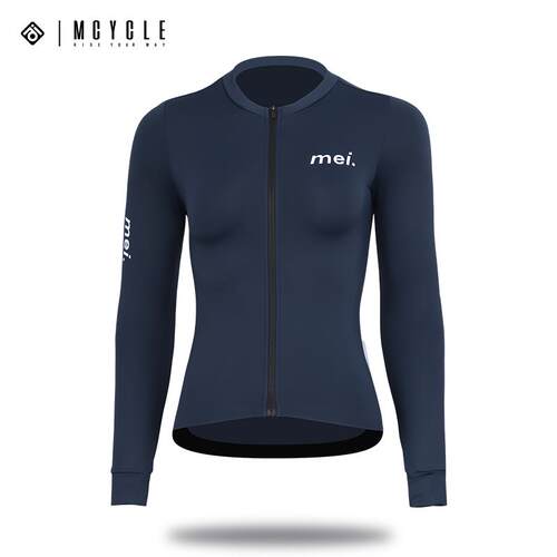正品骑m路cycle男骑行长袖素色冬季女抓绒保魅暖自行车公服多色me