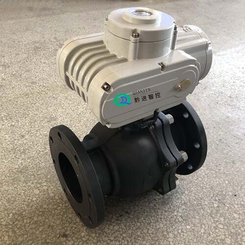 物联网远程电动球阀Q941F-164GDN50法兰PN16PTFE密封DC24V